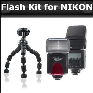 Flash Bundle Kit Includes DF 383 Dedicated TTL LCD Bounce & Power Zoom 