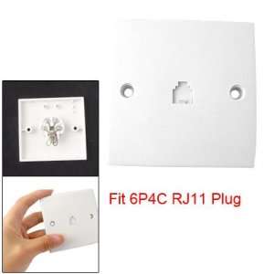  Amico 4 Pin RJ11 Plug Wall Mount Plate Socket for 