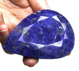 NATURAL AFRICAN ROYAL BLUE SAPPHIRE GEM~1110ctHUGE PEAR  