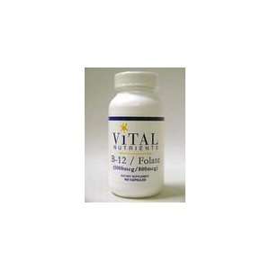  Vital Nutrients Vitamin B12 1mg/Folate 800mcg 100 Capsules 