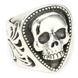  King Baby Fender Mens Skull Pic Ring, Size 11 Jewelry