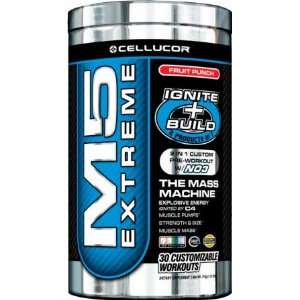  Cellucor M5 Extreme 2 in 1 Pre Workout W/NO3 Fruit Punch 