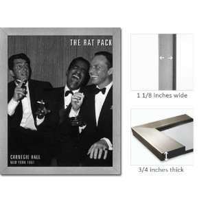 Silver Framed Rat Pack Poster Carnegie Hall Sinatra 
