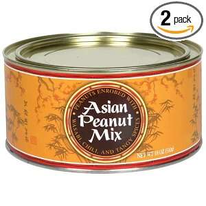 Virginia Diner Asian Peanut Mix, 18 Ounce Tins (Pack of 2)