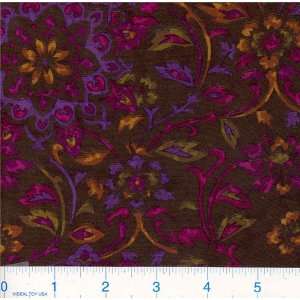  45 Wide Silk Crepe De Chine Farrah Brown Fabric By The 