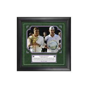  Roger Federer & Andy Roddick Signed Wimbledon Memorabilia 