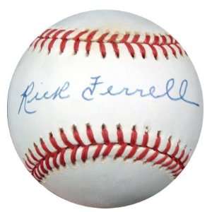 Autographed Rick Ferrell Ball   AL PSA DNA #J49290   Autographed 