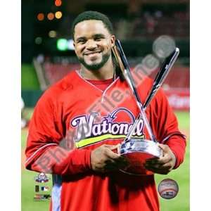  Prince Fielder with 2009 Home Run Derby Trophy by Unknown 
