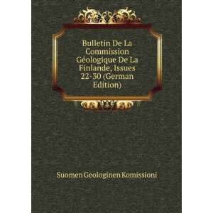   German Edition) (9785876685988) Suomen Geologinen Komissioni Books