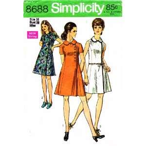 Simplicity 8688 Vintage Sewing Pattern Womens Princess Dress 