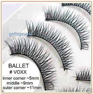 60 pairs Ballet ♥ CRISS CROSS false eyelashes # VOXX  