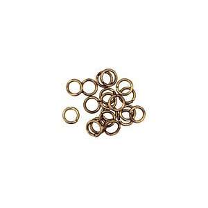  Antique Brass (plated) Round Jump Ring 4mm, 21g Findings 