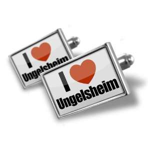 Cufflinks I Love Ungelsheim region Duisburg, Germany   Hand Made 