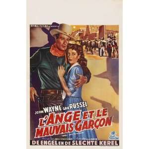  Angel and the Badman Poster Belgian 27x40 John Wayne Gail 