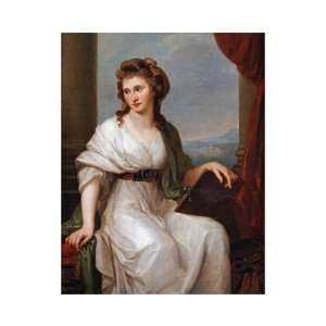  Portrait Of The Artist by Angelica Kauffmann. size 16.5 