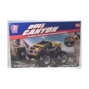  Duel Canyon Monster Truck Pull Back And Go Plastic Bulding 
