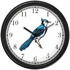  Bluejay Bird Animal Wall Clock by WatchBuddy Timepieces 