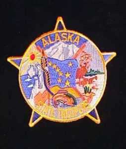 ALASKA STATE TROOPERS POLICE CLOTH PATCH  