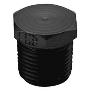  Fragola Aluminum Hex Pipe Plug, 1/8 MPT   Black 