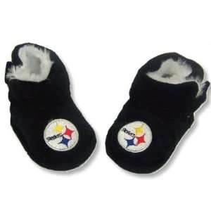 PITTSBURGH STEELERS ANKLE HIGH PLUSH BABY BOOTIE SLIPPERS 