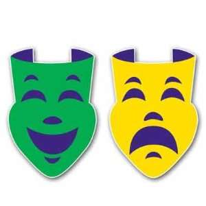  Comedy and Tragedy Face Large Wall Decals