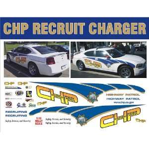   Bozo 1/64 Police Decals   CHP Recruitment Dodge Charger Toys & Games