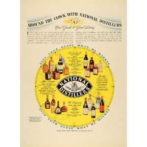  1936 Ad National Distillers Cocktails Liquor Alcohol 