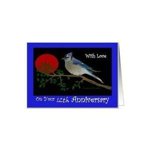 Anniversary / Year Specific12th / Blue Bird Card
