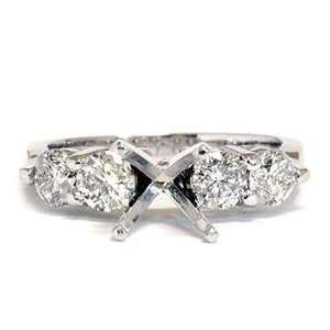   Diamond Semi Mount Engagement Anniversary Mounting Ring Setting Size 6