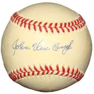 Johnny Van Cuyk Autographed Baseball   John Official NL 1947 49 d 2010 