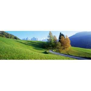 Road, Scenic, Summer, Mountains, Tyrol, Italy Giclee Poster Print