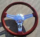 14 Split Spoke Mahogany Steering Wheel Set w/ Adapter
