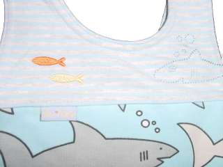 NWT LE TOP ♥SHARK & FISH♥ SWIMSUIT NEWBORN BABY 3M, 6M 