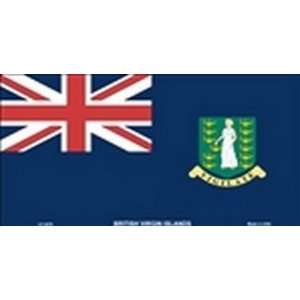 British Virgin Islands Flag License Plate Plates Tags Tag auto vehicle 