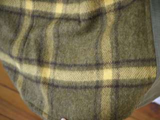 Vintage 1970s  The Country Coat WOOL LINED Olive Green CORDUROY 