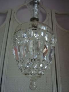 divine vintage french crystal chandelier ~~  