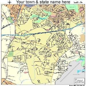  Street & Road Map of Gantt, South Carolina SC   Printed 