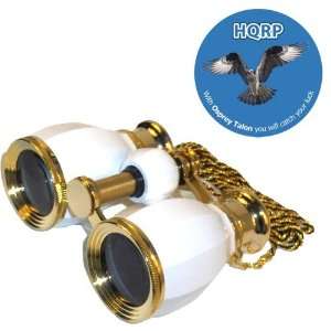  HQRP Theater Glasses Binoculars Antique Style White pearl 
