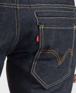 Levis 511 Skinny Zipper Back Jeans Rigid Villain #0002  