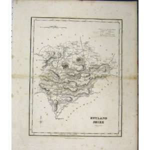  C1890 Antique Map Rutlandshire England Old Print