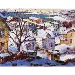  Winter Harbor Poster Print