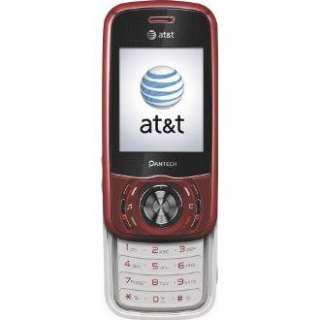 Pantech C740 Matrix Red QWERTY SLIDER VERY USED AT&T 843124001290 