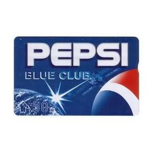  Card 50 BAHT Pepsi Blue Club   Space Ship Firing Beam Toward Planet