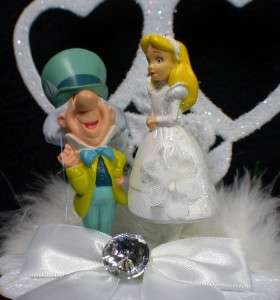 ALICE IN WONDERLAND Mad Hatter Wedding Cake Topper NEW  