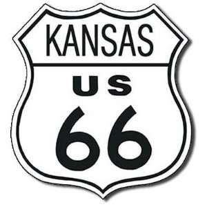  Route 66 Kansas State Highway Road Tin Sign