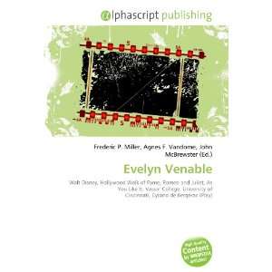 Evelyn Venable 9786132677785  Books