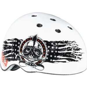  Kali Flag Adult Samra Bike Racing BMX Helmet   White 