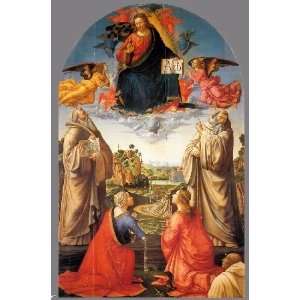   with Four Saints and a Donor, By Ghirlandaio Domenico