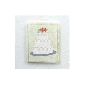  Karen Foster Note Card With Envelope 3x3 wedding Cake 