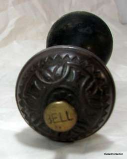   KNOB & BELL Combination c 1905 Victorian House Hardware Vintage  